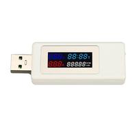 Tester USB Tester Multifunzione Corrente Misurazione di potenza 6 in 1 Screen a colori multimetro Visualizza in tempo reale DC 4 30V 0 6.5A per caricabatteri dispositivi di