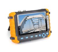 Tester videosorveglianza TVCC 4 in 1, supporta test telecamera 5MP AHD 5MP TVI 4 MPVCVI CVBS con ingresso VGA/HDMI, prova cavo RS485 UTP, potenza di uscita CC 12V 1A