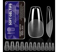 Testi Chiodi In Gel Mandorle 550pcs A Full Clep Con Pentole Piene Pre -incise.