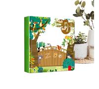 Testi per Apprendimento Prescolastico Racconto con Immagini 3D Animali | Libri Interattivi 3D Con Design Pop Per Bambini, Ragazzo, Ragazza, Lettura, Linguaggio, Asilo, Viaggio, Casa