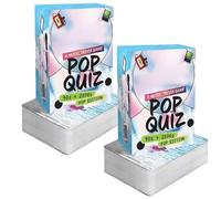 Testi Pop Quiz Pop Quiz 90s & 2000s Edition Music Trivia Game, Divertente Nostalgic Guess, Divertente gioco di festa di ritorno al passato della cultura pop per adolescenti e adulti per amici
