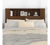 Testiera con contenitore per letti singoli e super king size, mobiletto da pavimento con ripiani aperti, elegante mobile per camera da letto