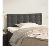Testiera grigio scuro 90 x 5 x 78/88 cm - Elegante testiera in morbido velluto, dona alla vostra camera da letto un look lussuoso ed elegante