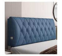 Testiera imbottita da parete trapuntata con bottoni per letto king size, supporto posteriore rimovibile, grande cuscino per comodino, blu, 120 x 60 x 10 cm, perfetta per l'arredamento e il comfort