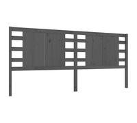Testiera in legno massello di pino - grigio 166 x 4 x 100 cm | Testiera per letto di alta qualità per camera da letto | Durevole e naturale | Design moderno per il riposo