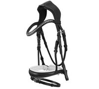 Testiera inglese A Cavallo sopratesta sagomato frontalino con cristalli Acavallo