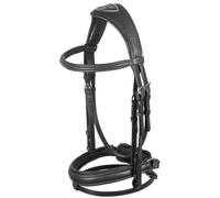 Testiera inglese ACavallo con nasalina regolabile sopratesta imbottito Acavallo