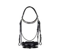 Testiera inglese in cuoio con brillantini modello Crank Equestro