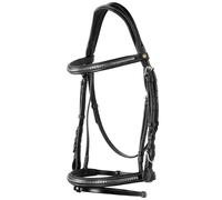 Testiera inglese in cuoio con Clincher argentati modello clincher np new senza r