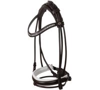 Testiera Iris in pelle sovracapo e capezzino sagomati e frontalino con brillanti