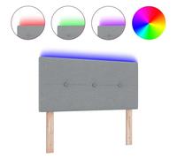 Testiera LED vidaXL Con bottoni Grigio chiaro 100 cm TessutoTestiera letto