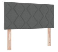 Testiera LED vidaXL Design a Blocchi a Diamante Grigio Scuro 100 cm TessutoTestiera letto