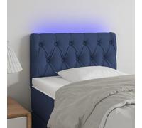 Testiera Letto Matrimoniale LED Blu Una Piazza E Mezza Spalliera Letto Matrimoniale Tessuto per Camera Degli Ospiti Salone