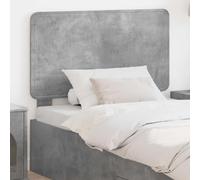 Testiera moderna in legno grigio, rettangolare e funzionale, si adatta a camere da letto tradizionali e moderne. Il retro rifinito consente un posizionamento libero.