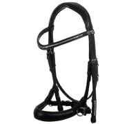 Testiera Sunset in pelle regolabile e frontalino con brillantini Acavallo