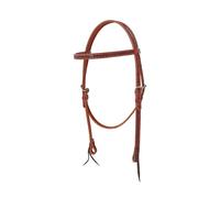 Testiera western con frontalino diritto e lavorazione barbwire modello cross ove