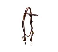 Testiera western in cuoio 5/8"" con fibbia singola per cavalli Platinum Pro