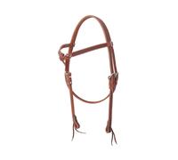 Testiera western in cuoio con frontalino a fiocco lavorazione basket Pools