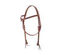 Testiera western in cuoio con frontalino a fiocco lavorazione basket Pools