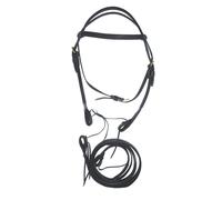 Testiera western in cuoio con redini Lakota