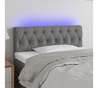 Testiere Letto Matrimoniale Testiera Letto Matrimoniale Testiera Letto Una Piazza E Mezza Spalliera Letto Matrimoniale Testiera a LED Grigio Scuro 90x7x78/88 cm in Tessuto per Camera Degli Ospiti