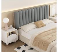 Testiere matrimoniali/singole per letti, cuscino per testiera in velluto, imbottitura anticollisione adesiva, testiera imbottita per camere da letto, camerette, due metodi di installazione (colore: