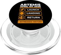 Testimone della missione lunare Artemis 2026 PopSockets PopGrip per MagSafe