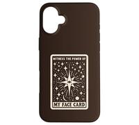 Testimone Il Potere Del Mio Volto Tarocchi Oroscopo Beauty Pun Custodia per iPhone 16 Plus