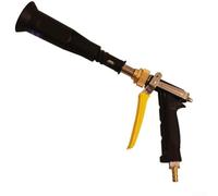 Testina a spruzzo ad alta pressione con manico e ugello regolabile, connettore in ottone da 3/8 pollici per tubo da giardino, robusto ugello spray per agricoltura, piantagioni di frutta e allevamento