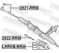 Testina barra sterzo Assale anteriore 2921-RRIII FEBEST per LAND ROVER