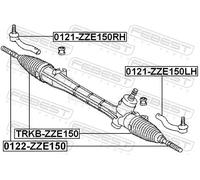 FEBEST 0121-ZZE150RH Testina sterzo