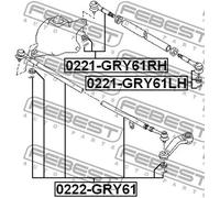 FEBEST 0221-GRY61RH Testina sterzo