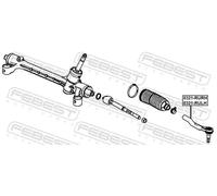 Testina barra sterzo Assale anteriore Dx 0321-RURH FEBEST per HONDA HR-V