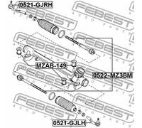 FEBEST 0521-GJRH Testina sterzo