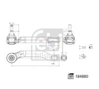 Estremità del tirante FEBI BILSTEIN 184880