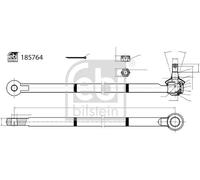 Testina barra sterzo Assale anteriore Dx 185764 FEBI BILSTEIN per SUZUKI
