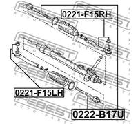 FEBEST 0221-F15LH Testina sterzo