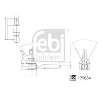 Giunto sferico, sterzo FEBI BILSTEIN 175634