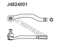 Testina barra sterzo J4824001 NIPPARTS per ROVER HONDA