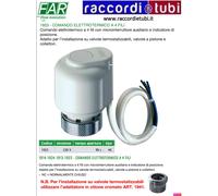 Testina comando attuatore elettrotermico FAR 1923 - 230v NC