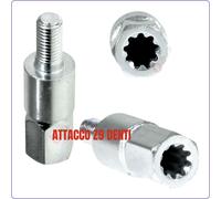 TESTINA coppia conica DECESPUGLIATORE universale efco Stihl 10 9 7 denti quadra