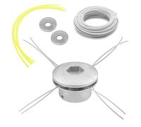 Testina Decespugliatore Alluminio, CIYIN Testine Decespugliatore Universale con Linee 10M, Testina di Ricambio per Tosaerba, Testine per Tagliaerba, Testina Bobina Decespugliatore