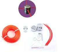 Testina Decespugliatore Universal Alluminio Con 4 Nylon Filo Trimmer Head Access