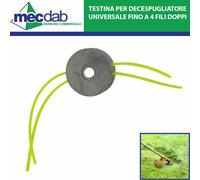 TESTINA DECESPUGLIATORE UNIVERSALE IN ALLUMINIO FINO A 8 FILI