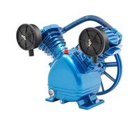 Testina del compressore d'aria, 2200 W, 3HP compressore aggregato 1050 Rpm, compressore d'aria a doppio cilindro, specchio a olio visibile, utilizzato industria leggera, lavorazione degli alimenti