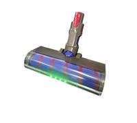 Testina della spazzola, compatibile con aspirapolvere Dyson V7 V8 V10 V11 V15, spazzole a rullo morbide con trasmissione diretta e 4 luci LED for pavimenti duri.