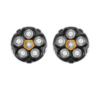 Testina di ricambio 6D per rasoi cranio uomo - testa di rasatura magnetica, rasatura a secco e bagnato, compatibile con Kensen, JoyKoi, Kibiy (giallo, confezione da 2)