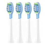 Testina di ricambio compatibile con lo spazzolino elettrico, Testine Spazzolino Elettrico Adatto per DiamondClean, HealthyWhite, FlexCare, EasyClean, Gum Health e Tanti Altri, Bianco，4 pezzi.