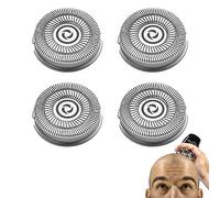 Testina di ricambio compatibile con rasoi elettrici Skull Shaver Pitbull (4 pezzi)