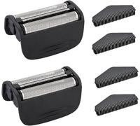 Testina di ricambio e lama di taglio compatibili con il rasoio Remington SPF-PF modello F4,PF7400 e PF7500 (nero 2 confezioni)